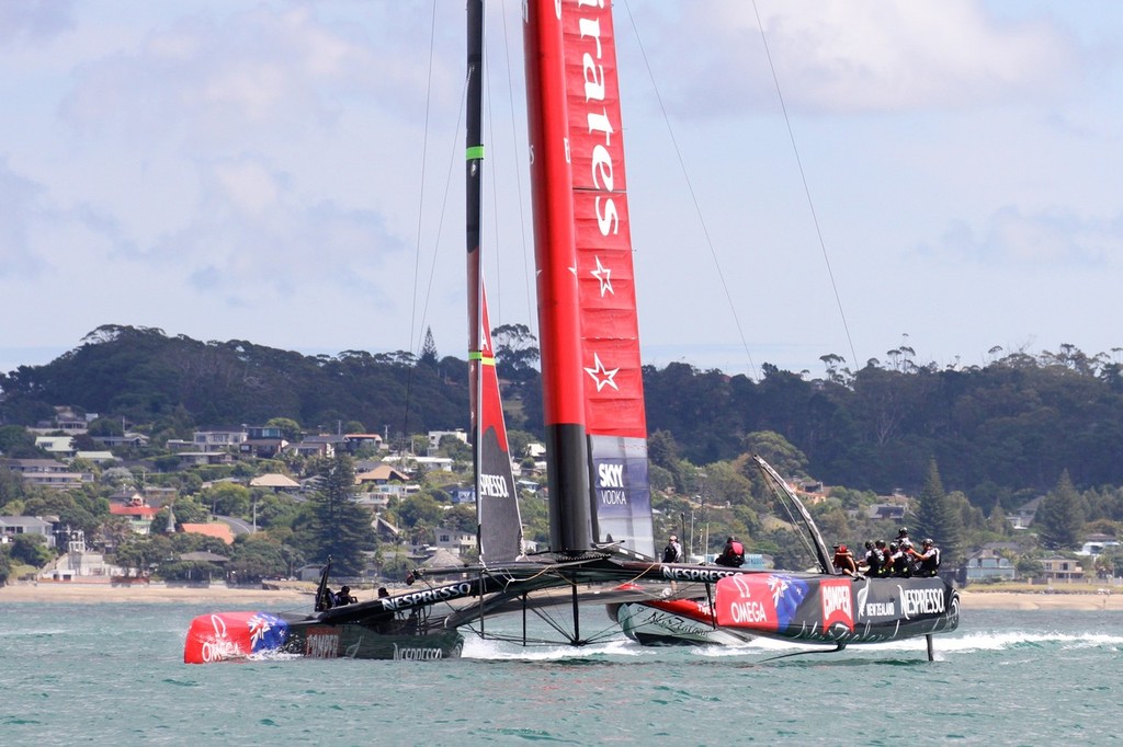 ETNZ120213 (16) - Emirates Team NZ - AC72 Aotearoa February 12, 2013 © Richard Gladwell www.photosport.co.nz